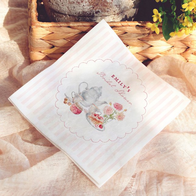 Garten-Teeparty-Brautjunggesellinnenabschied Serviette (Von Creator hochgeladen)