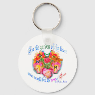 Garten thy Herzschlüsselkette Schlüsselanhänger