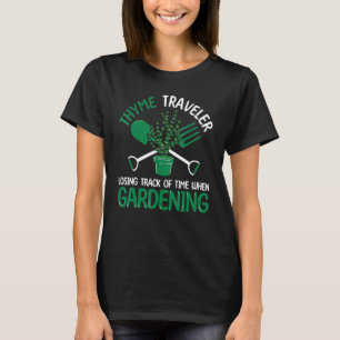 Garten-Thymian-Reisender Lustiger Gärtner Frauen G T-Shirt