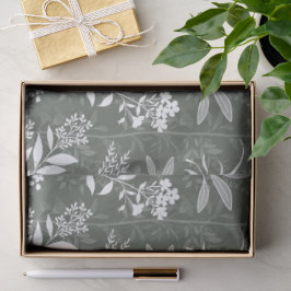 Garten Traum Elegante Botanik - Waldgrün Seidenpapier