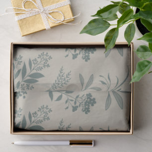 Garten Traum Elegante Botanische Silhouette - beig Seidenpapier