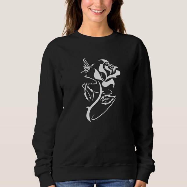 Garten Tribal Gärtner Rosen Gartenarbeit Sweatshirt (Vorderseite)