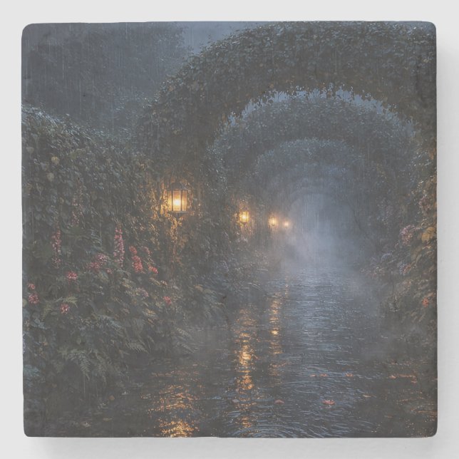 Garten-Tunnel-Untersetzer Steinuntersetzer (Vorderseite)