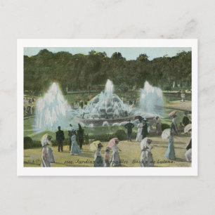Gärten und Fontänen, Versailles Frankreich Vintage Postkarte