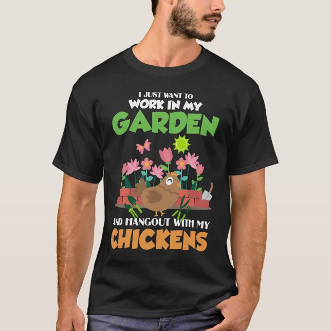 Garten- und Hühnerfarmen T-Shirt (Vorderseite)