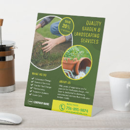 Garten und Landschaft mit maßgeschneiderten Dienst Sockelschild