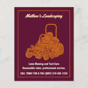 Garten- und Landschaftsbau Rasenmähen Kommunal-Mäh Flyer