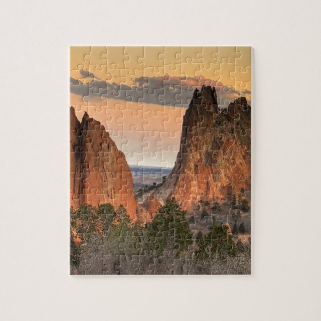 Garten unter sanftem Licht Puzzle (Vertikal)