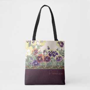 Garten-Veilchen-Entwurfs-Taschen-Tasche