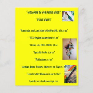 Garten-Verkauf Flyer