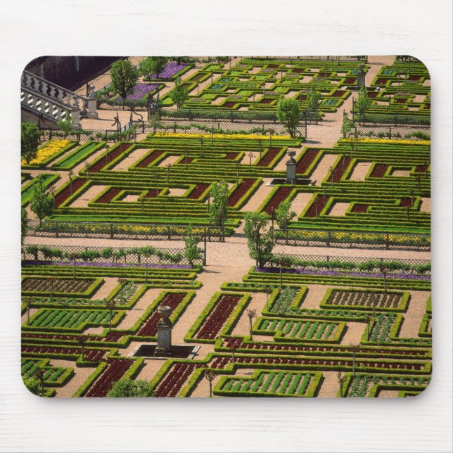 Garten: Villandry Chateau, Indre-et-Loire, 2 Mousepad (Vorne)