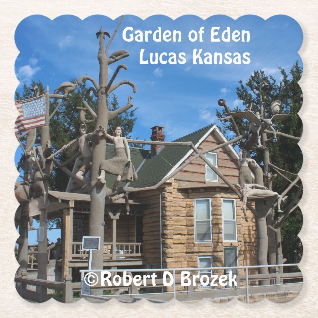 Garten von Eden Lucas Kansas Untersetzer (Vorderseite)