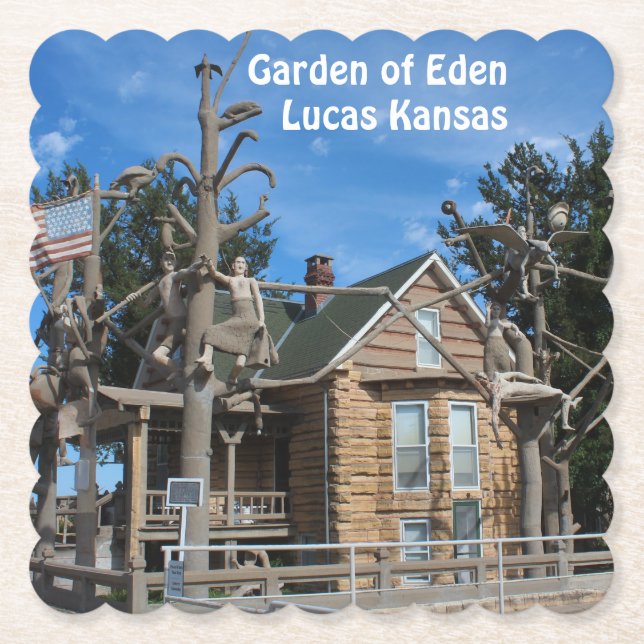 Garten von Eden Lucas Kansas Untersetzer (Vorderseite)