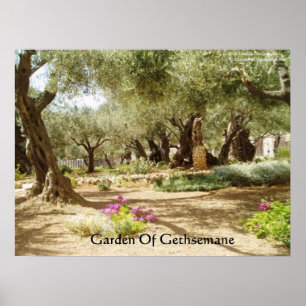 Garten von Gethsemane Christentum Poster