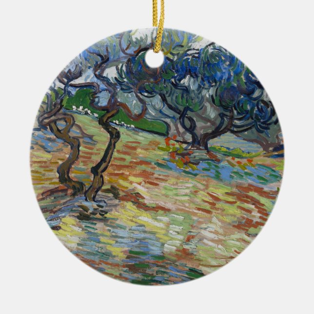 Garten von Gethsemane, Monte Olives von van Gogh Keramik Ornament (Vorne)