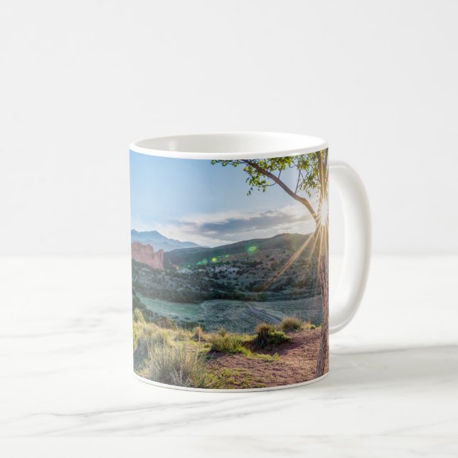Garten von Göttern Baumsonburst Kaffeetasse (VorderseiteRechts)