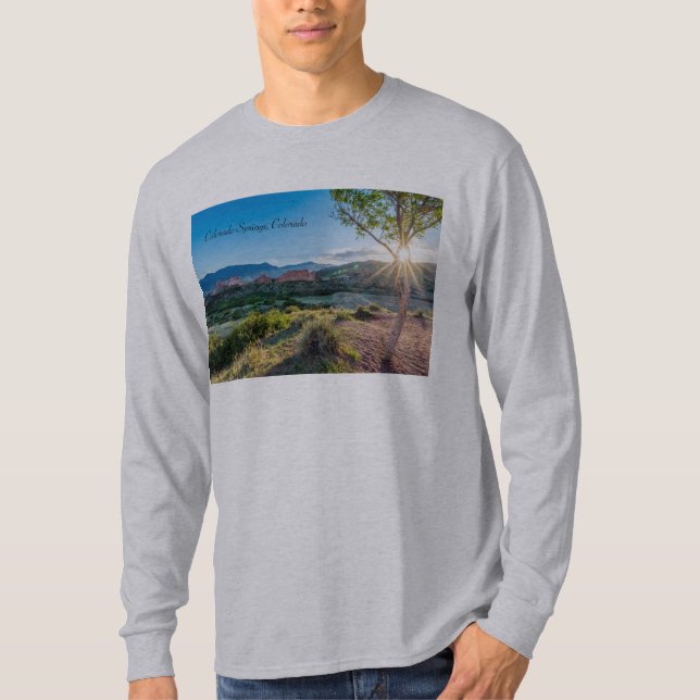 Garten von Göttern Tree Sunburst Long Sleeve T - S T-Shirt (Vorderseite)