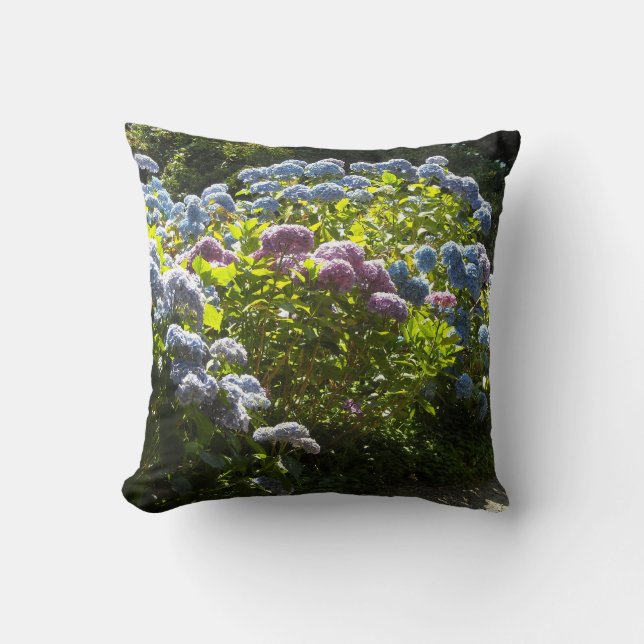 Garten von Hydrangeas Kissen (Vorderseite)