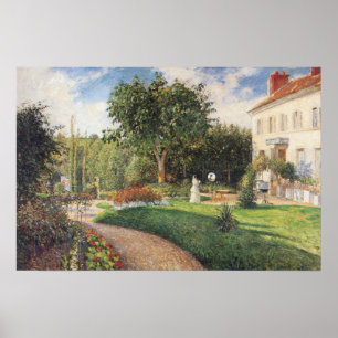 Garten von Les Mathurins in Pontoise von Pissarro Poster
