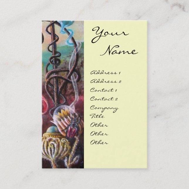 GARTEN VON MELISSA .detail Visitenkarte (Vorderseite)