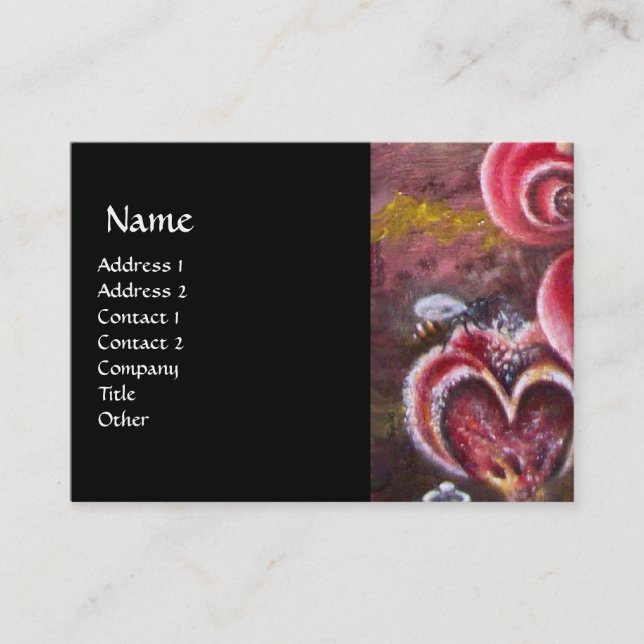 GARTEN VON MELISSA .detail Visitenkarte (Vorderseite)