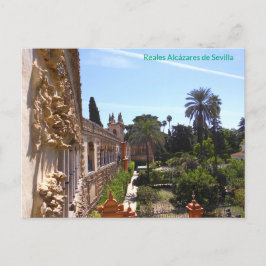 Garten von Reales Alcázares de Sevilla Postkarte