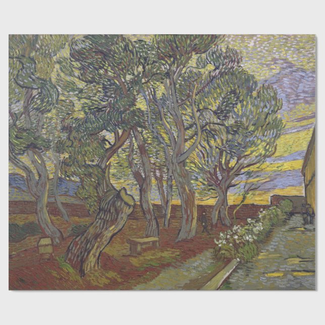 Garten von St Paul Krankenhaus Vincent van Gogh Geschenkpapier (Flach)