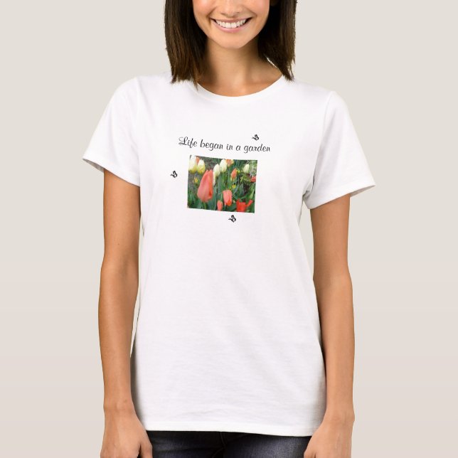 Garten von Tulips T-Shirt (Vorderseite)