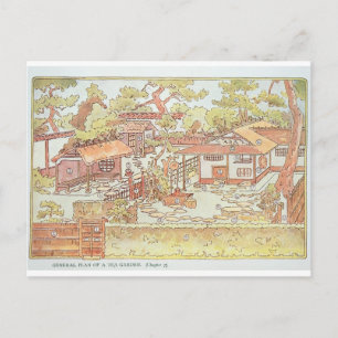 Gärten von Yuan Ming Yuan, Peking, 1783-86 (Grav. Postkarte