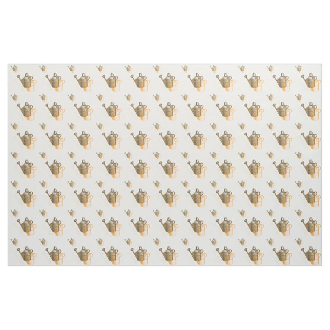 Garten-Wasserkanne-Stoff Stoff (Fat Quarter (45,7 x 55,9 cm))