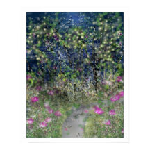 Garten Weg Digitaler Traum Print