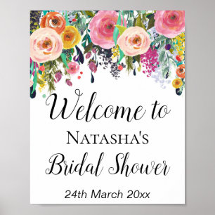 Garten-Willkommensschild - Braut   Baby Shower Sch Poster