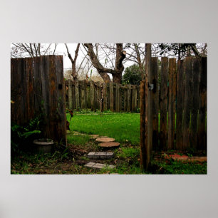 Garten-Zaun-Plakat Poster