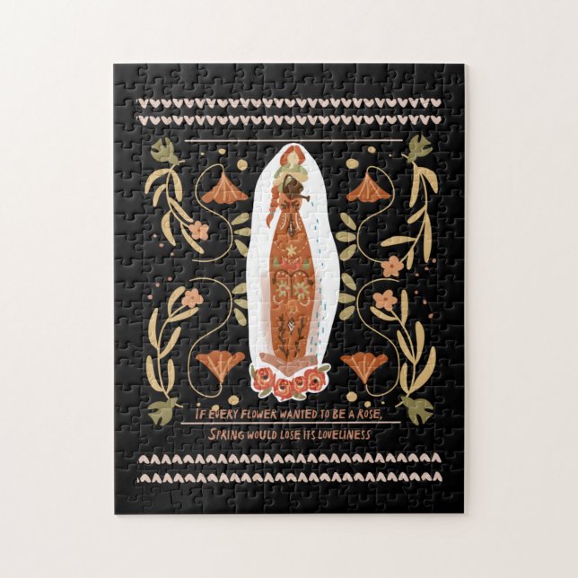 Gartenangebot Blumengezettel Kunst Puzzle (Vertikal)