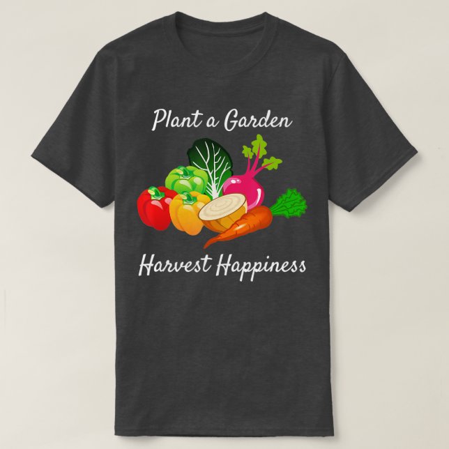 Gartenangebot Shirt Gartengarten Gemüse Ernte Hase (Design vorne)