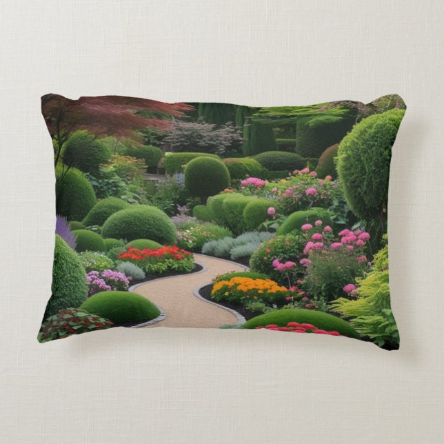 Gartenanlage Dekokissen (Rückseite)
