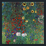 Gartenanlage Gustav Klimt mit Sonnenblumen Fotodruck<br><div class="desc">Foto Print mit Gustav Klimts Gemäldegarten mit Sonnenblumen (1907). Ein wunderschöner Garten mit Sonnenblumen und exquisiten blauen,  roten,  lila,  rosa und weißen Blume. Ein großartiges Geschenk für Jugendliche und österreichische Kunstliebhaber.</div>