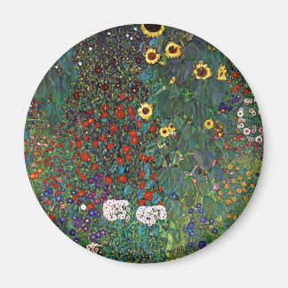 Gartenanlage Gustav Klimt mit Sonnenblumen Magnet