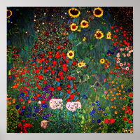 Gartenanlage Gustav Klimt mit Sonnenblumen