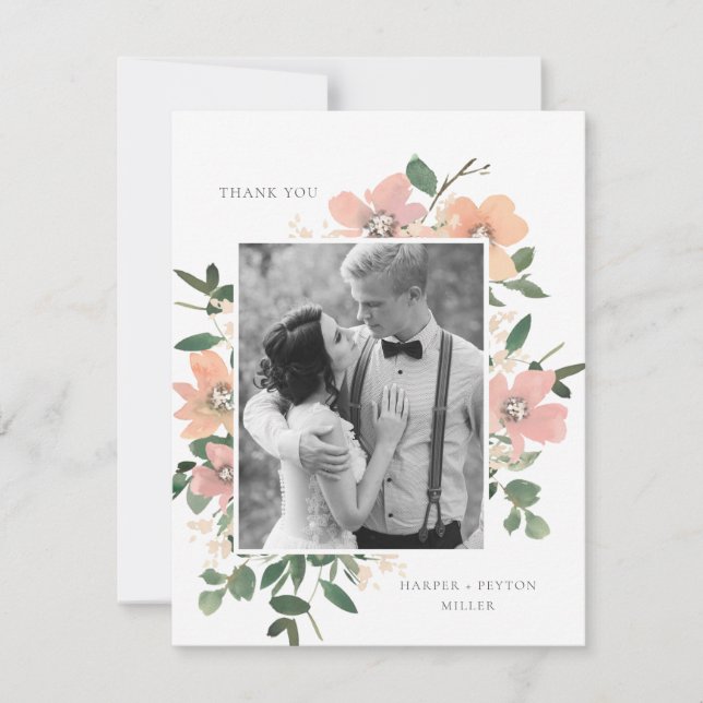 Gartenanlage Liebe Dankeskarte (Vorderseite)