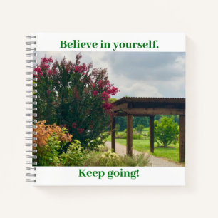 Gartenansicht Motivierend Notizbuch