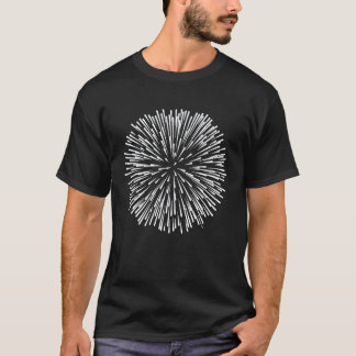 Gartenarbeit 4\Abstrakte Löwenzahn-Blumenlinie Nie T-Shirt