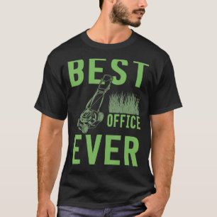 Gartenarbeit 4\Bester Büro-Job Rasenmäher Gärtner T-Shirt