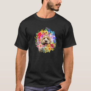 Gartenarbeit 4\Blumenhund und Blumen Frühling und T-Shirt