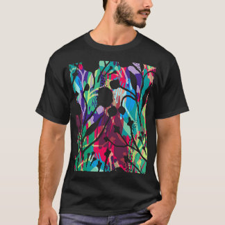 Gartenarbeit 4\Farbige Blatt Kunstvoller Garten He T-Shirt