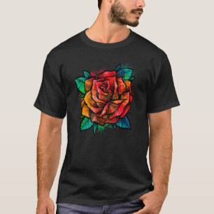Gartenarbeit 4\Farbige Rose - Garten Gärtner Botan T-Shirt