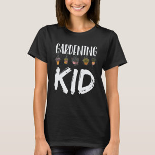 Gartenarbeit 4\Gartenarbeit Kind Gärtner Job Pflan T-Shirt
