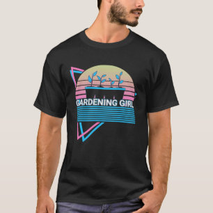 Gartenarbeit 4\Gartenarbeit Mädchen Gärtner Retro T-Shirt