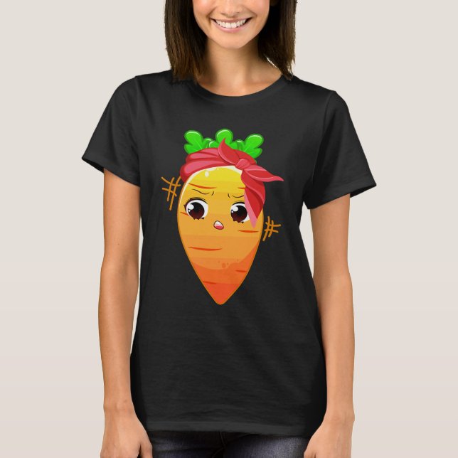 Gartenarbeit 4\Karotten-Mutter Obst Gemüse Muttert T-Shirt (Vorderseite)