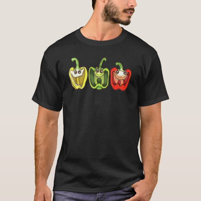 Gartenarbeit 4\Lachende Glockenpaprika Gärtner Hum T-Shirt (Vorderseite)
